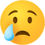 Crying face emoji emoji