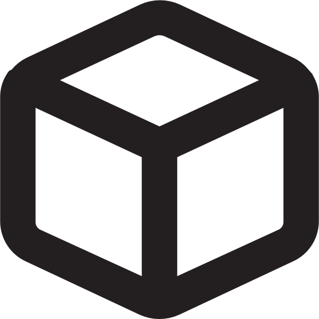 cube outline icon