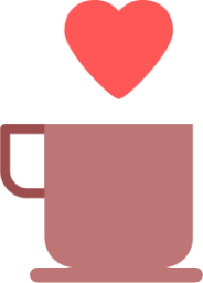 cup love tea coffee icon