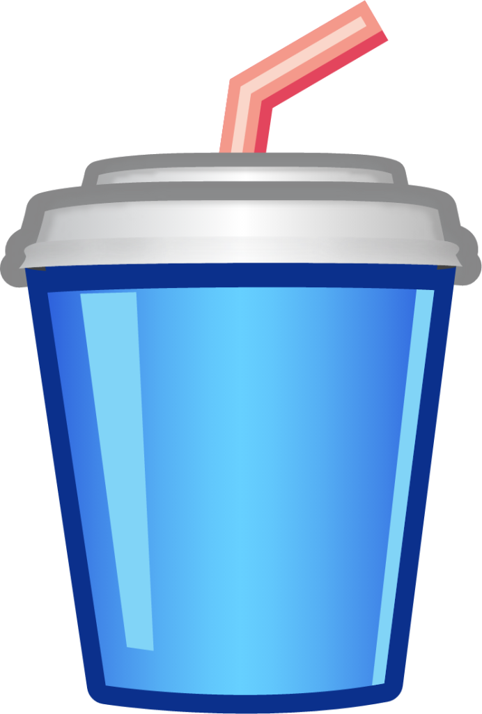 cup with straw emoji