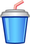 cup with straw emoji