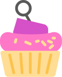 cupcake dessert icon