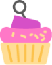 cupcake dessert icon