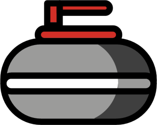 curling stone emoji