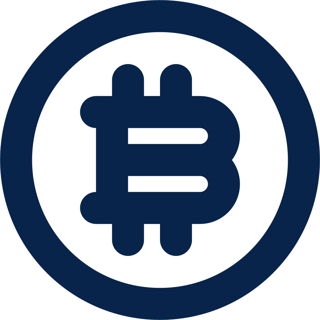 currency bitcoin line business icon