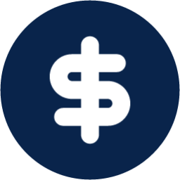 currency dollar fill business icon