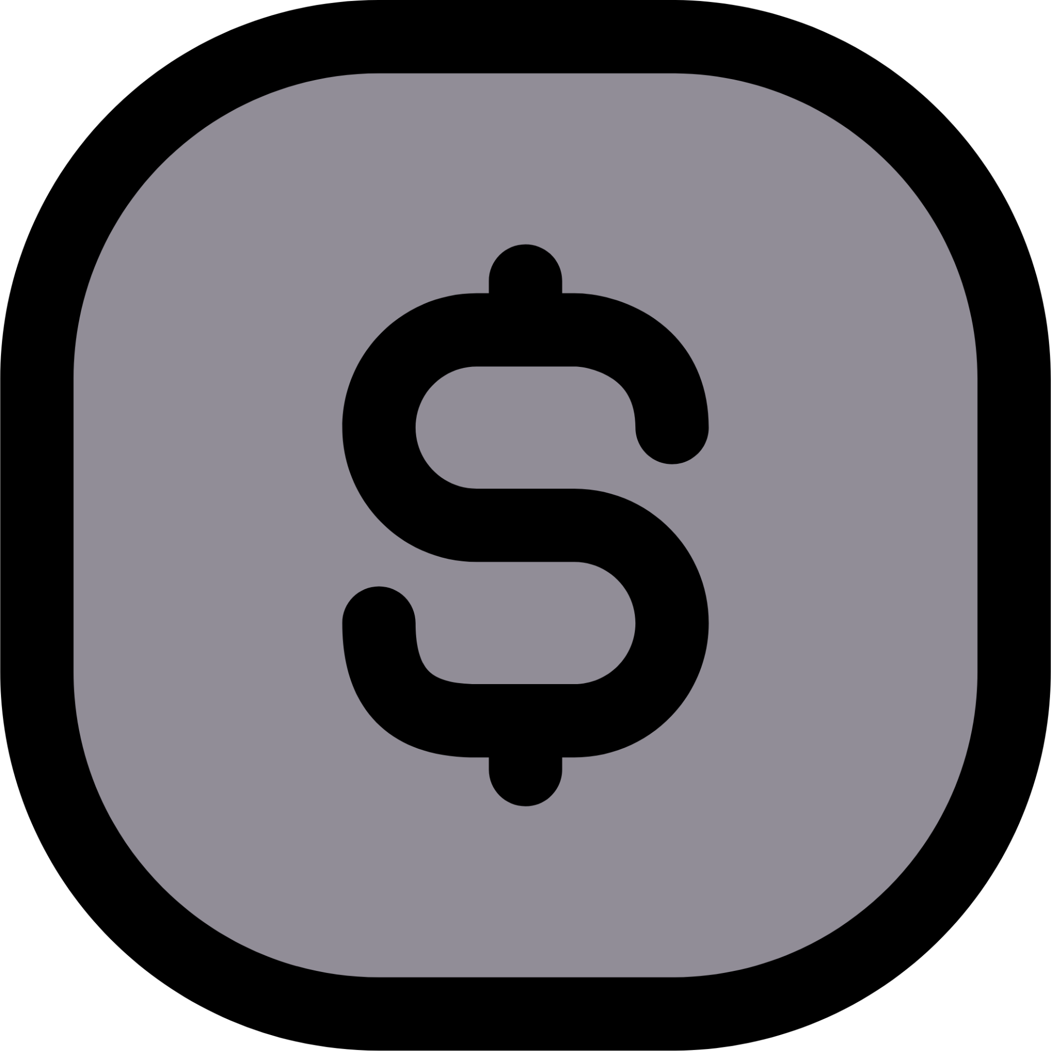 currency dollar square icon