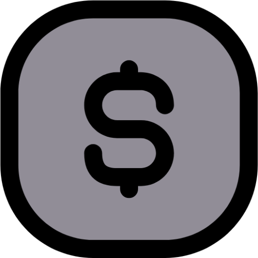 currency dollar square icon