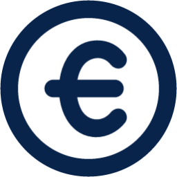 currency euro line business icon