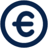 currency euro line business icon