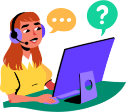 customer support call illustration