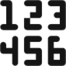 data type number icon