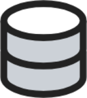 Database duotone icon