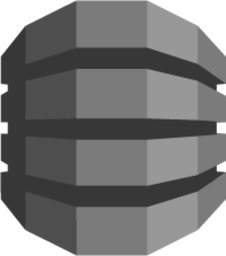 Database Amazon DynamoDB (grayscale) icon