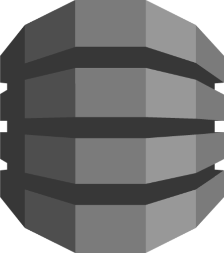 Database Amazon DynamoDB (grayscale) icon