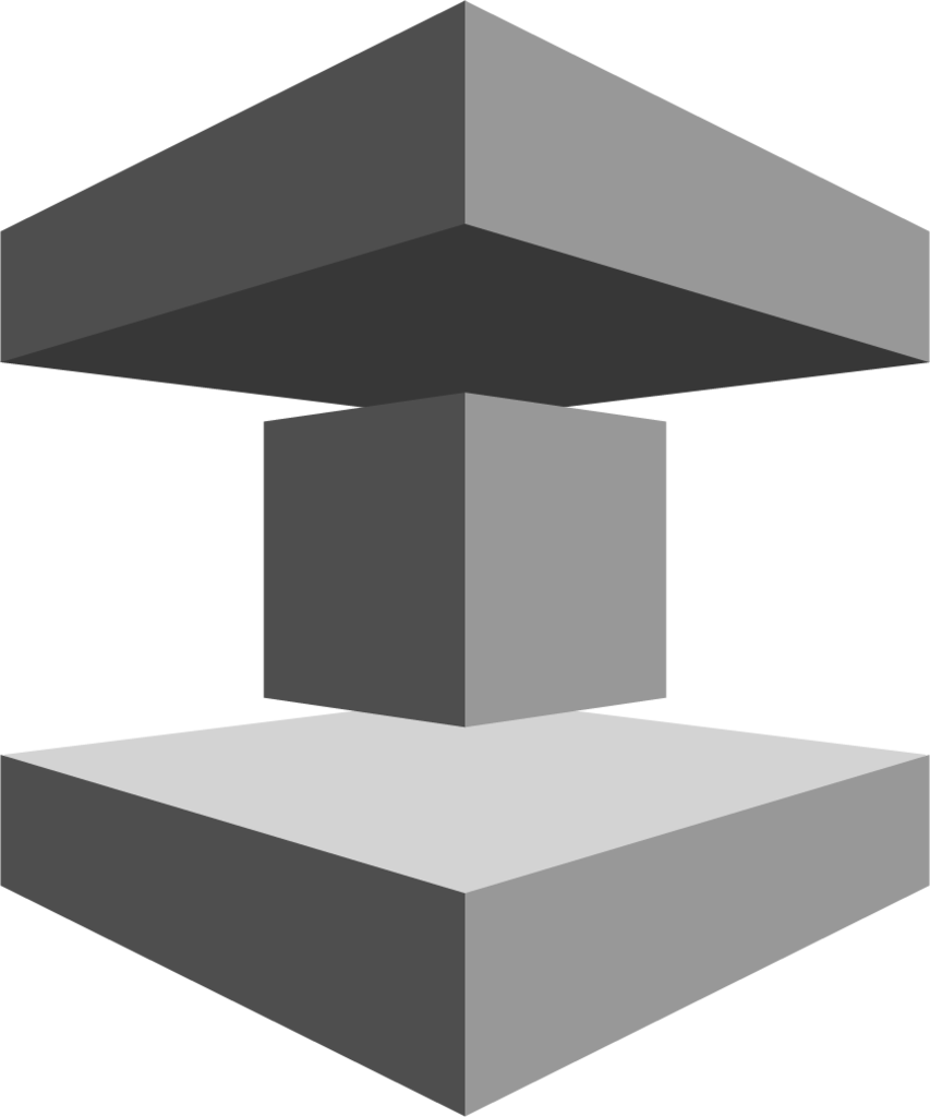 Database Amazon ElasticCache (grayscale) icon
