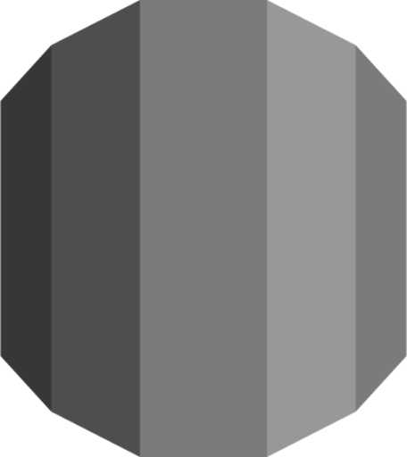 Database Amazon RDS (grayscale) icon