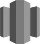 Database Amazon Redshift (grayscale) icon