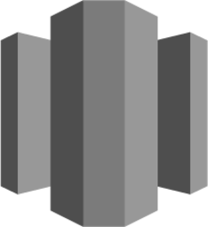 Database Amazon Redshift (grayscale) icon