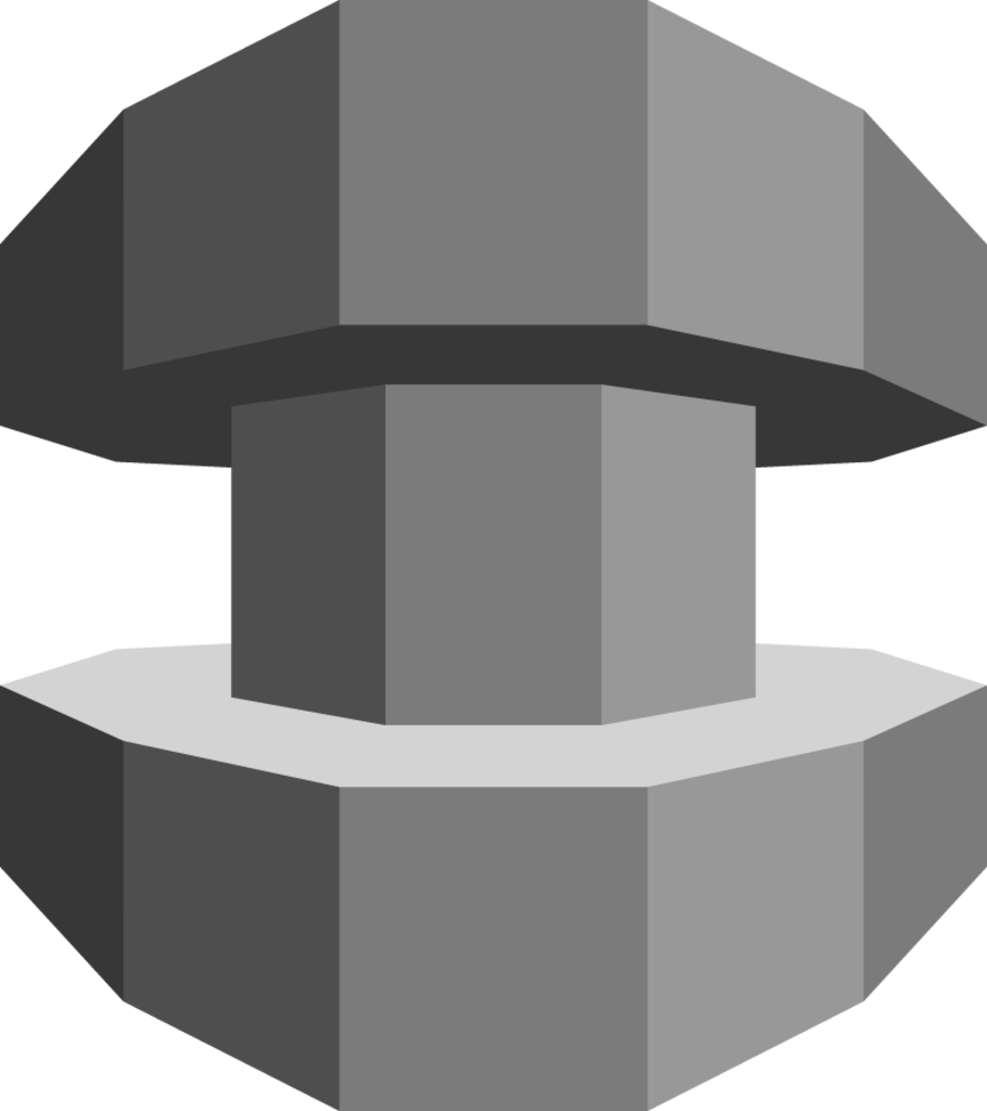 Database AWS DMS (grayscale) icon