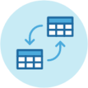 database tables swap icon