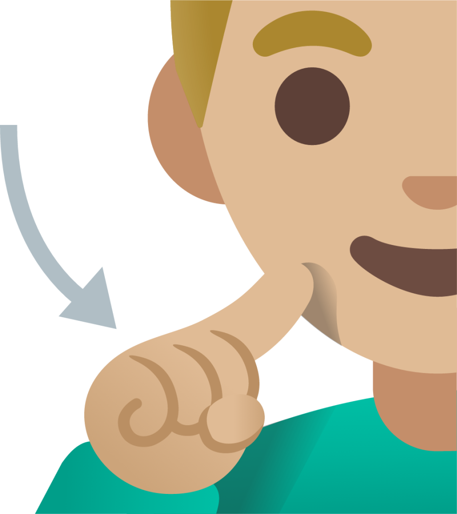 deaf man: medium-light skin tone emoji