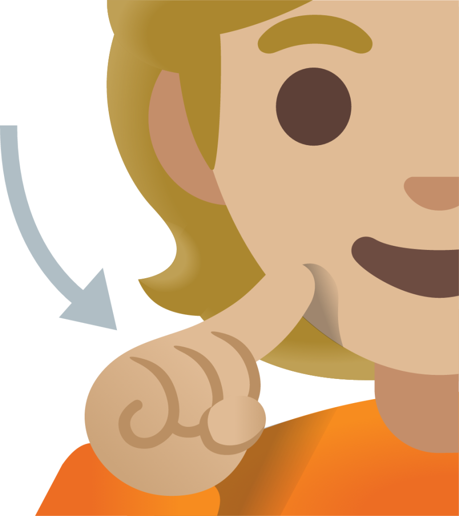 deaf person: medium-light skin tone emoji