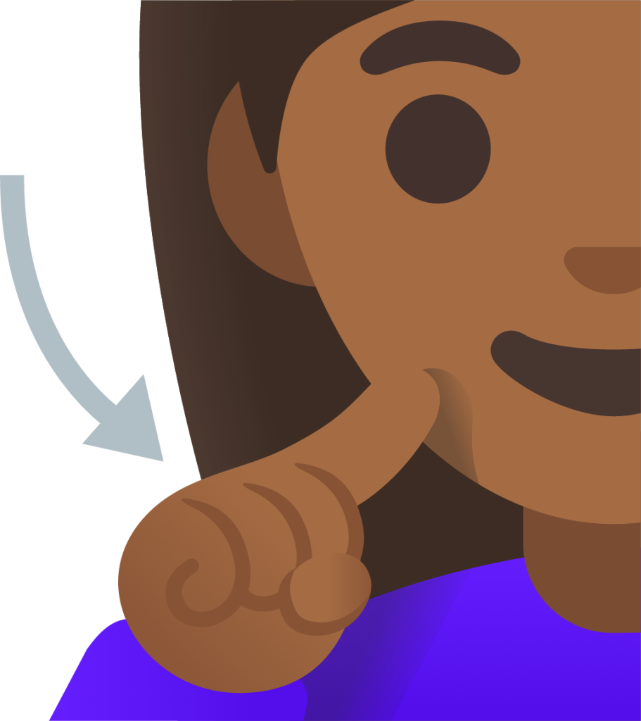 deaf woman: medium-dark skin tone emoji