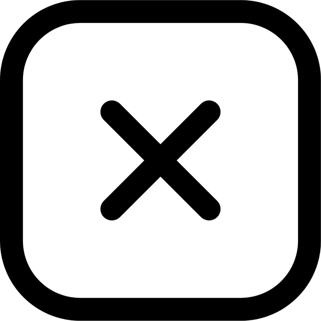 delete square icon