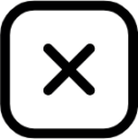 delete square icon