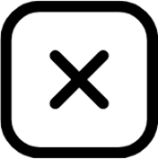 delete square icon