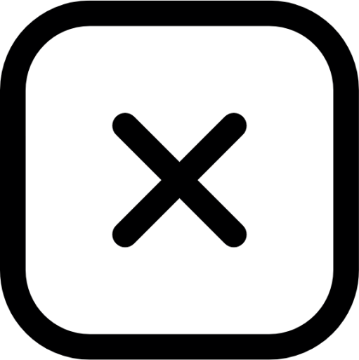 delete square icon