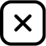 delete square icon