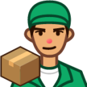 delivery man (yellow) emoji