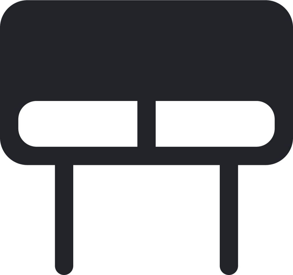 desk (rounded filled) icon