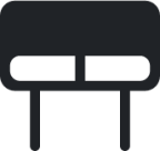 desk (rounded filled) icon