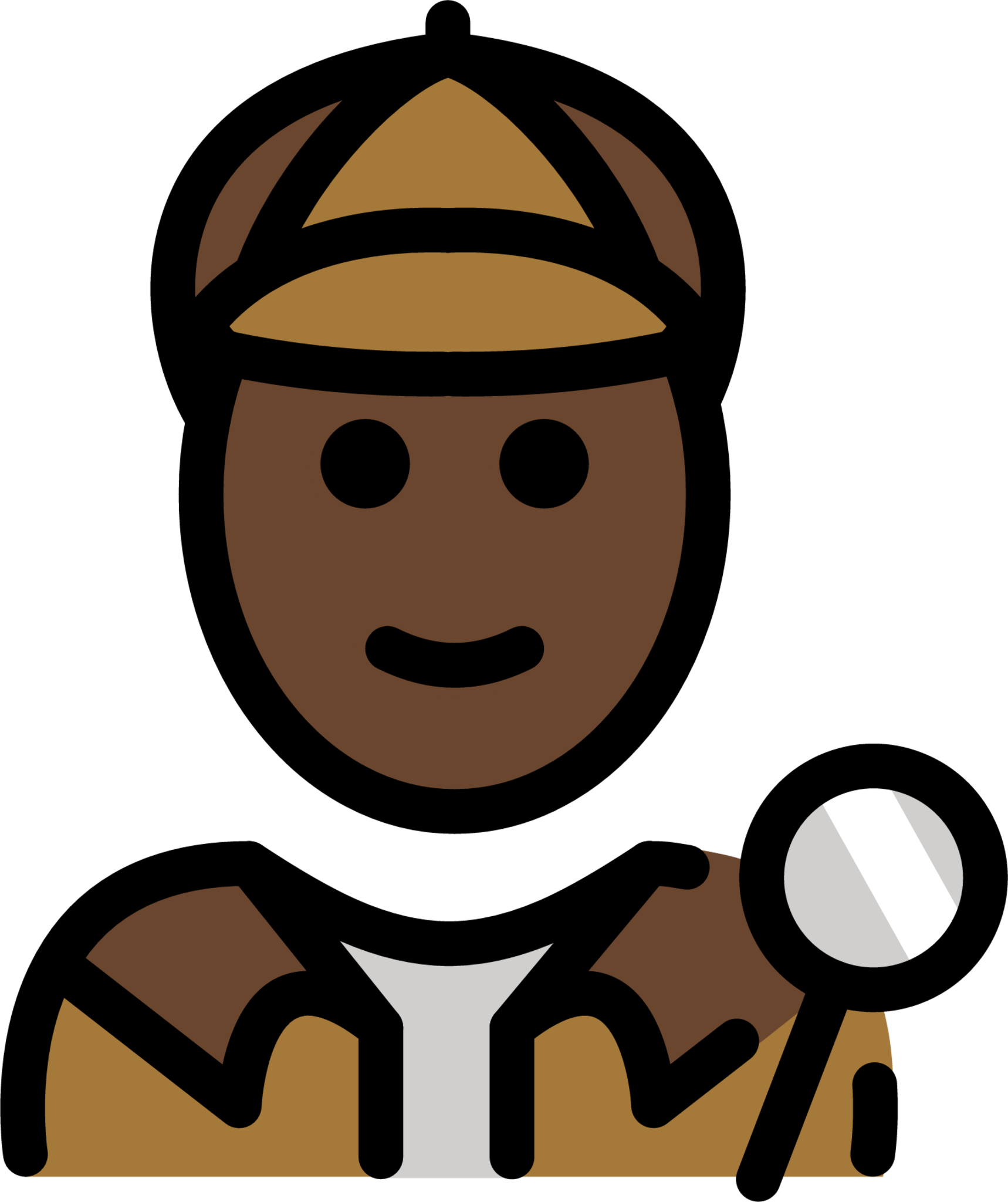 detective: dark skin tone emoji
