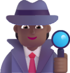 detective medium dark emoji