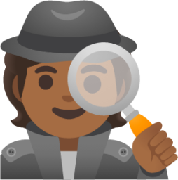 detective: medium-dark skin tone emoji
