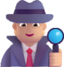 detective medium light emoji