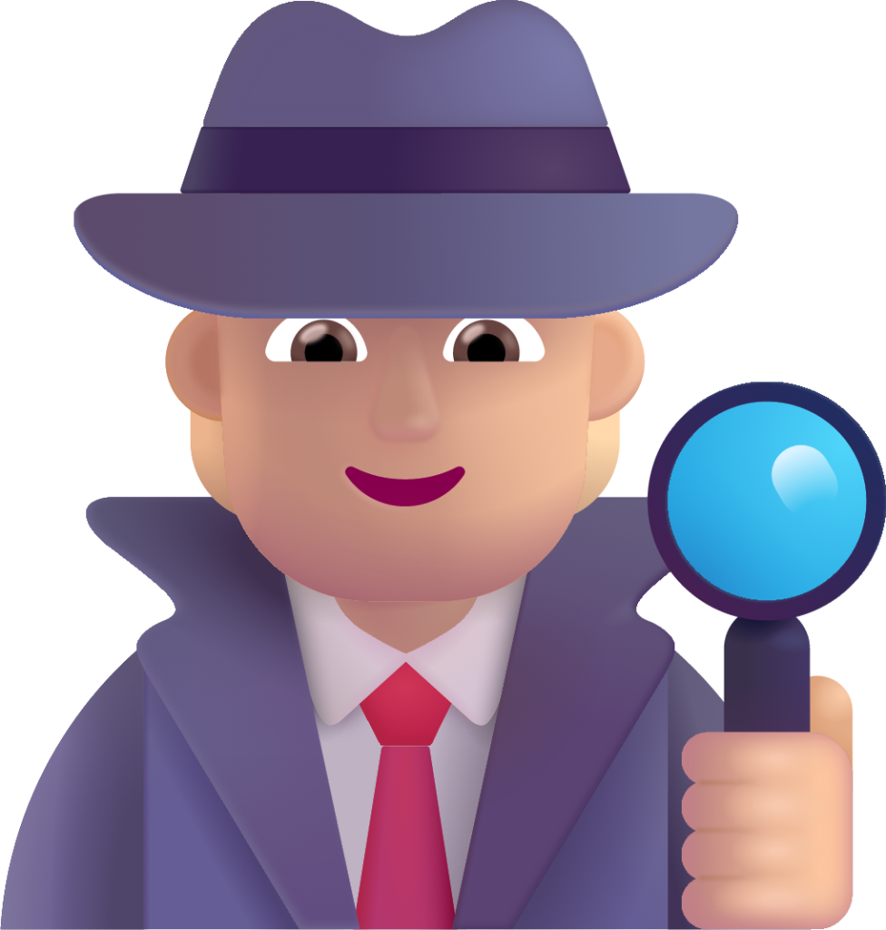 detective medium light emoji