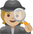 detective: medium-light skin tone emoji