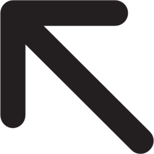 diagonal arrow left up outline icon