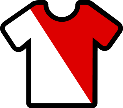 diagonal white red icon