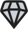 diamond alt duotone icon