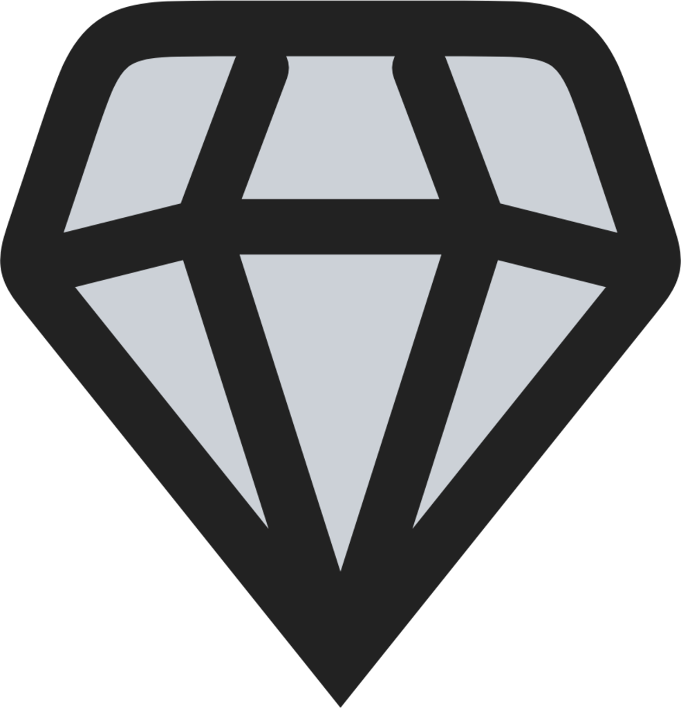 diamond alt duotone icon