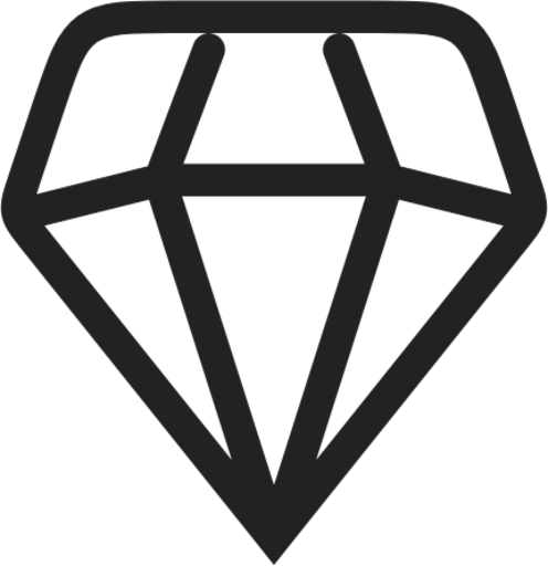 diamond alt light icon
