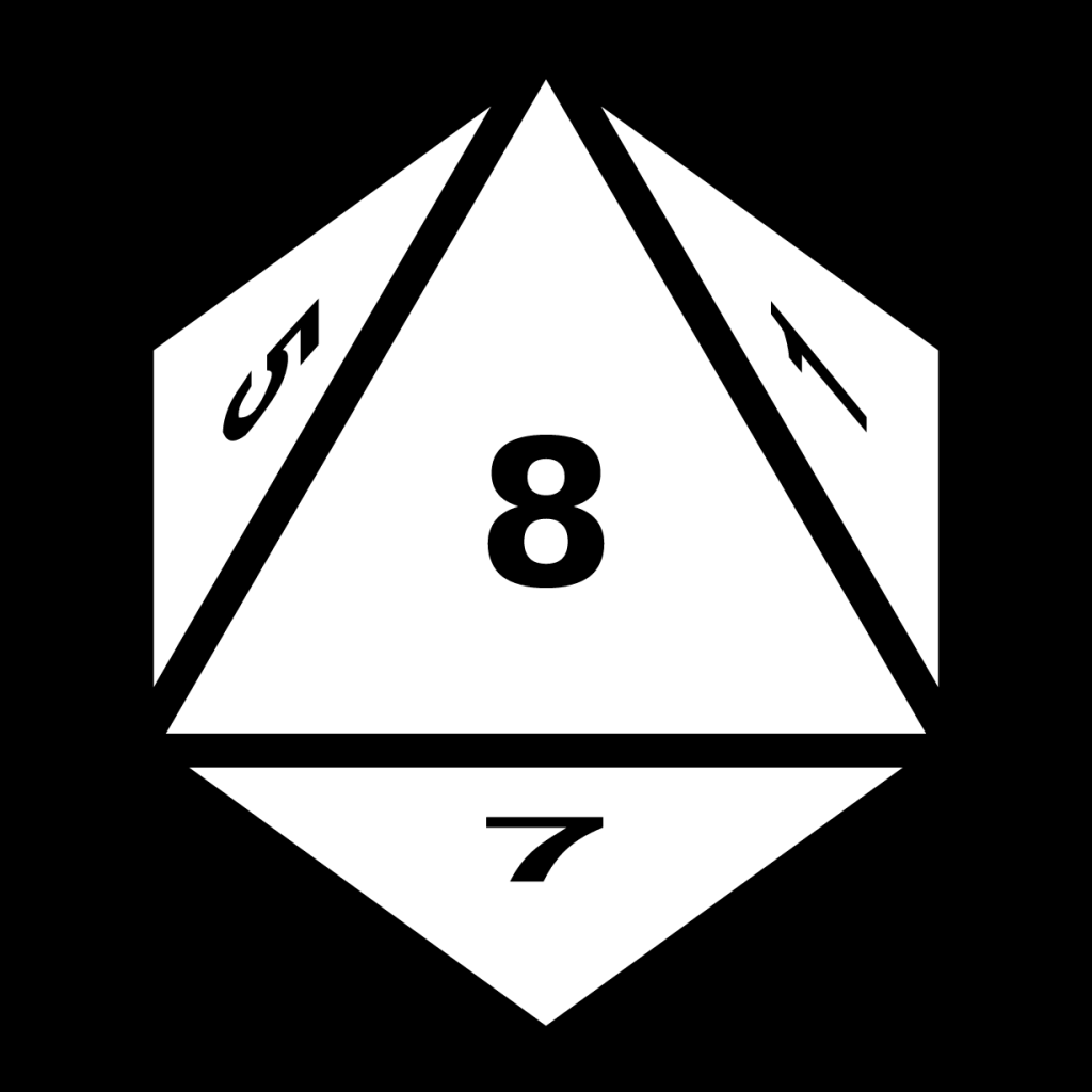 dice eight faces eight icon