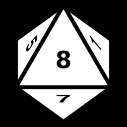 dice eight faces eight icon