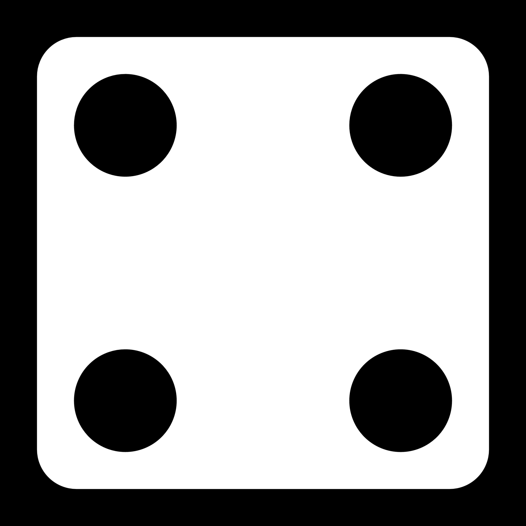 dice six faces four icon